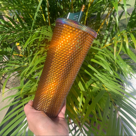 Starbucks New Gold Studded Limited Edition 50 Year Anniversary Tumbler Cup Venti - Picture 8 of 14